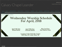 Tablet Screenshot of calvaryleander.com